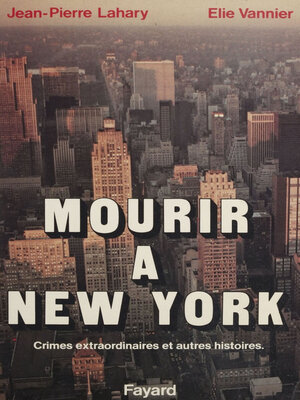 cover image of Mourir à New York